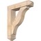 Ekena Millwork Funston Arts and Crafts Smooth Bracket w/ Offset Brace, Douglas Fir, 5 1/2"W x 22"D x 26"H BKT0604X22X26FST03SDF - alternate 1